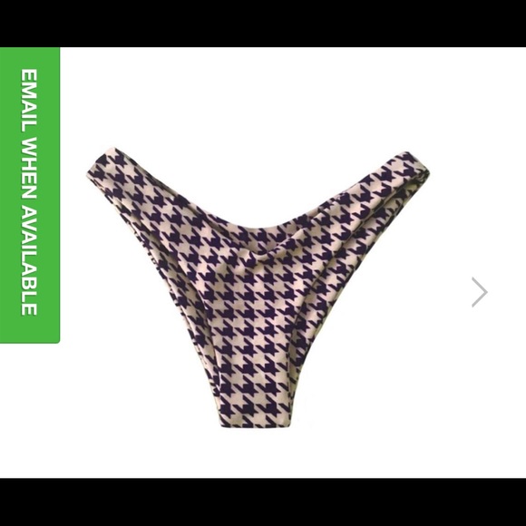 Pinkcolada BEIGE HOUNDSTOOTH BIKINI SET - Picture 6 of 8
